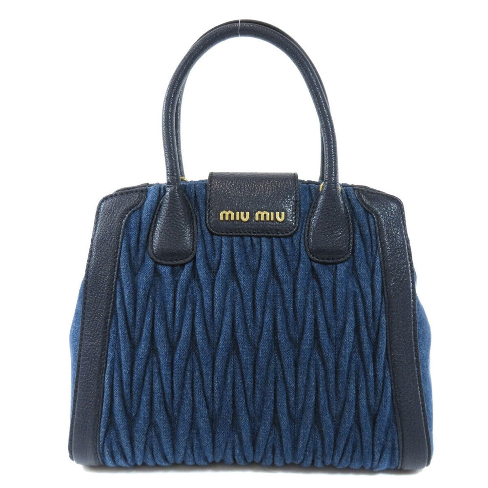 Miu Miu Handbag Denim Logo